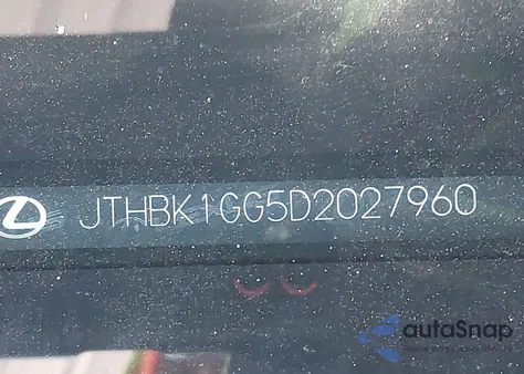 2013 Lexus Es 350 from USA, damaged, VIN JTHBK1GG5D2027960